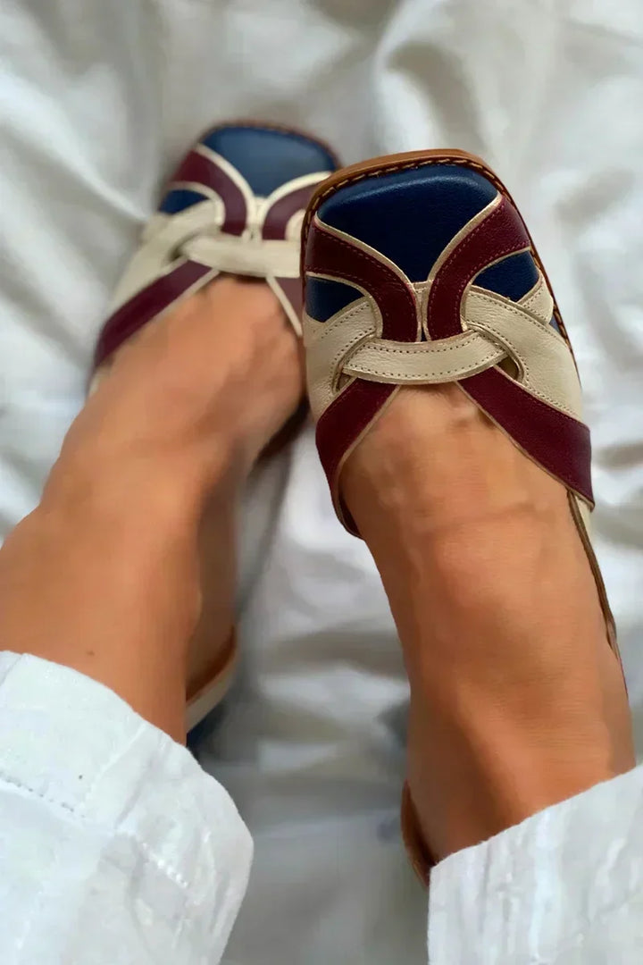 Amara | Ballerine slip-on tricolore