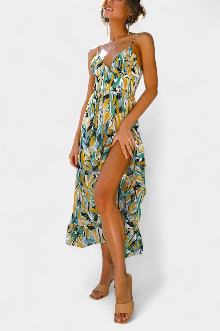 Robe midi Fiona à motif vif