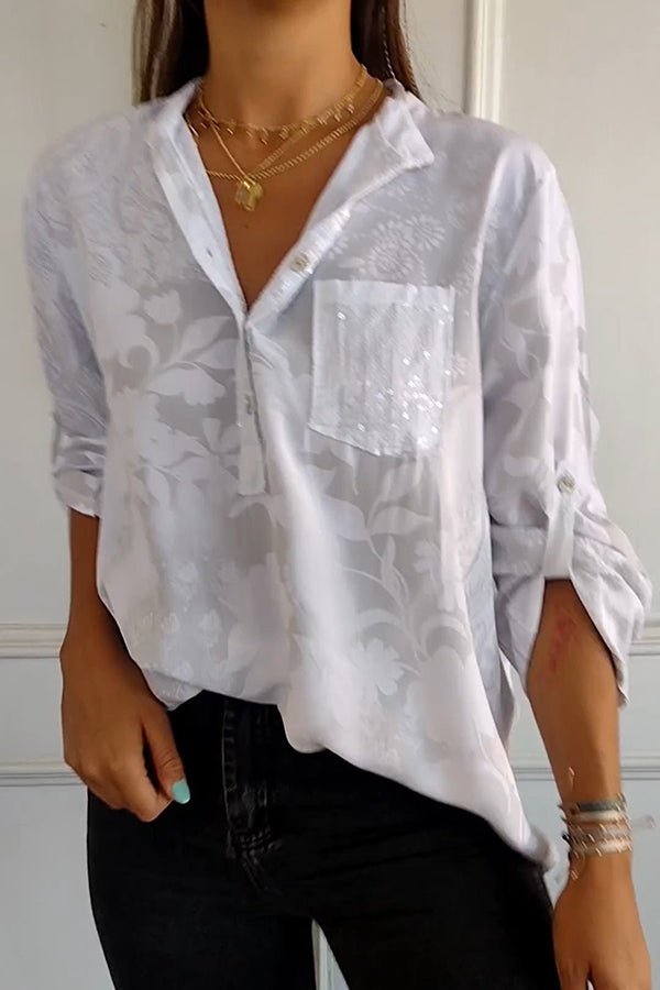 Pauline | Top elegante in paillettes