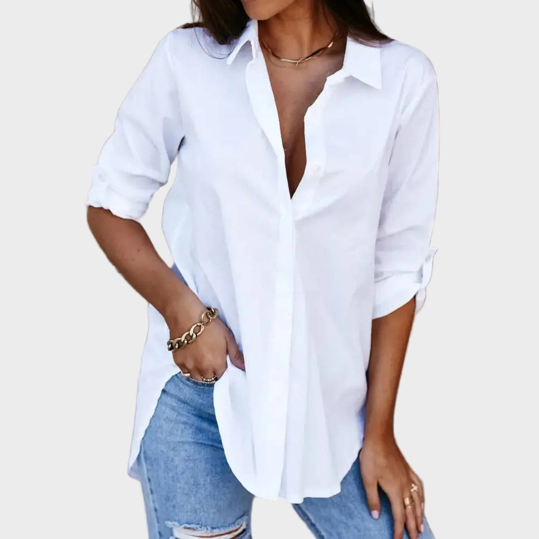 Camicia classica bianca Polly Jane
