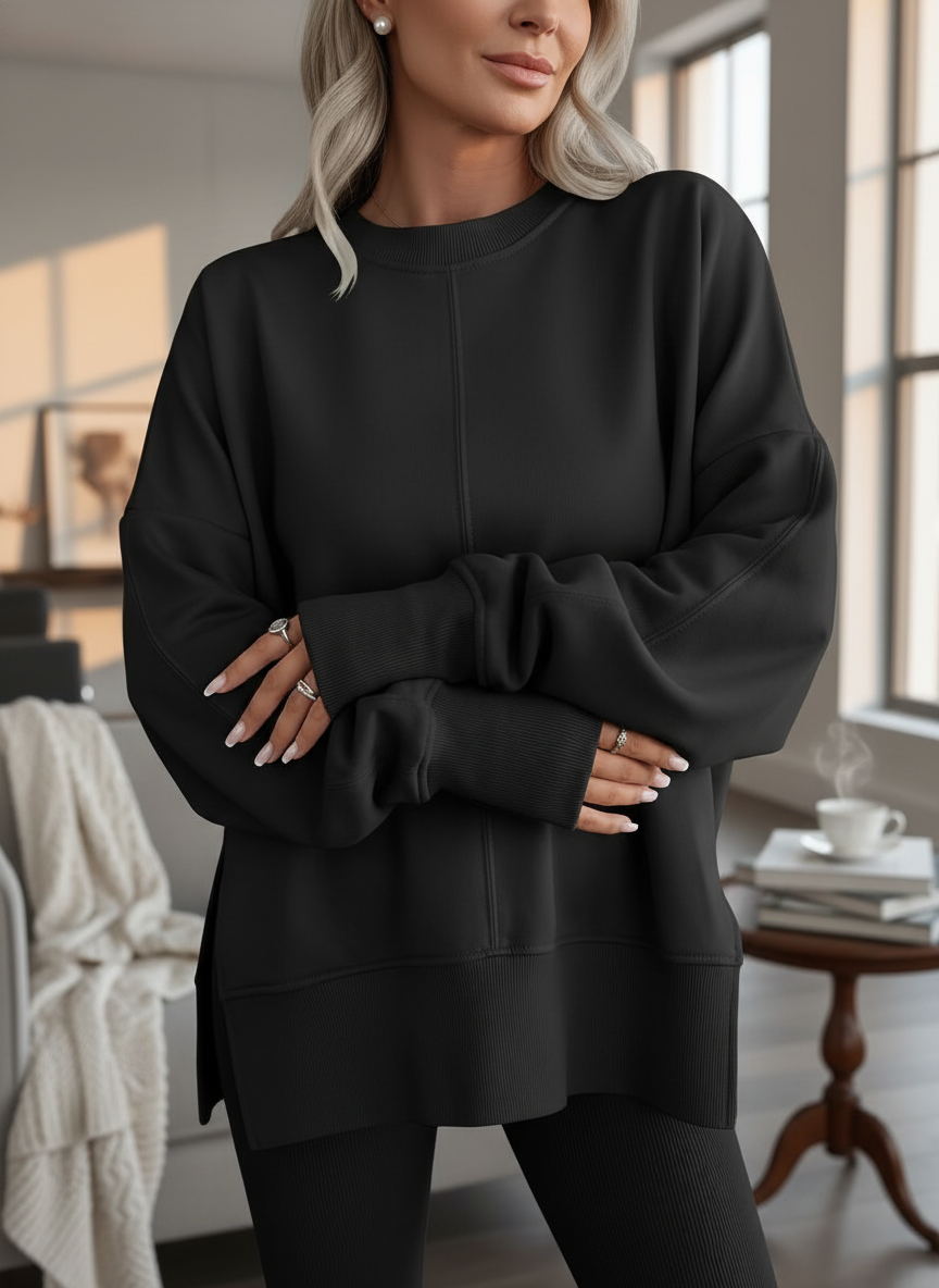 GWEN- comfortable loose sweatshirt with long sleeves
