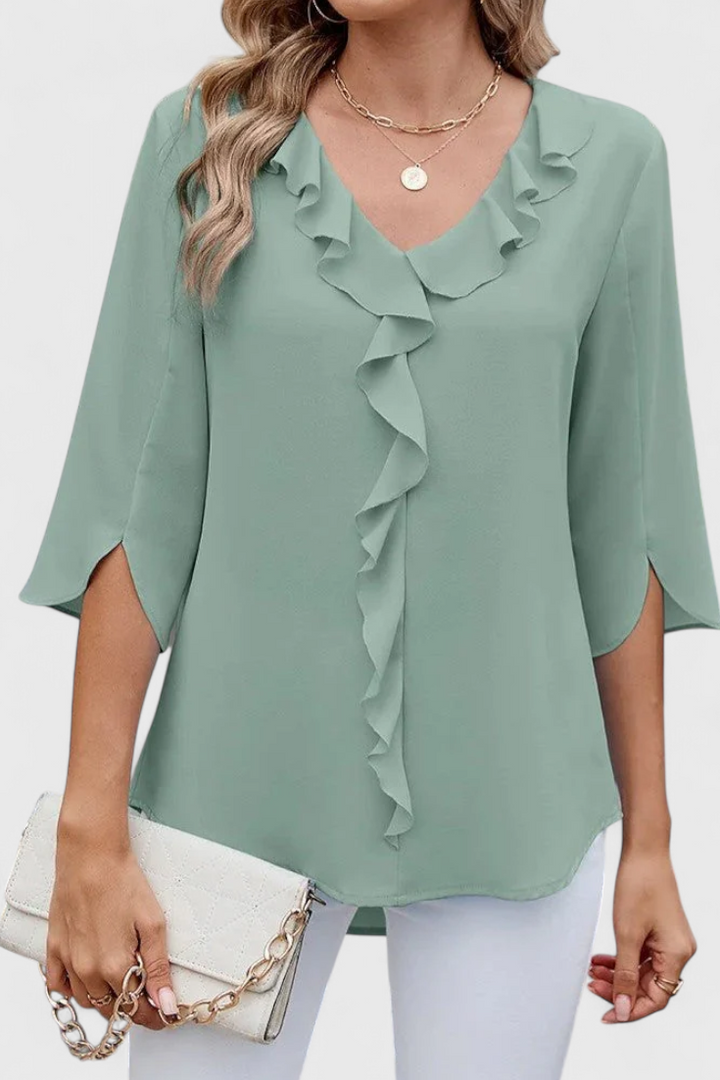 Blouse décontractée Annemiek à la coupe confortable et au style élégant