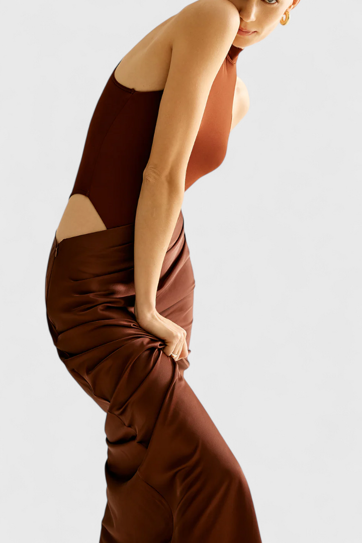 Maxi Abito Mafalda con Top a Canotta e Silhouette Affusolata