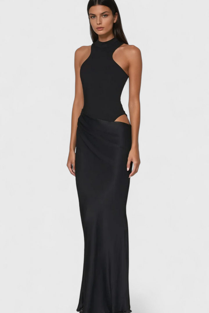 Maxi Abito Mafalda con Top a Canotta e Silhouette Affusolata