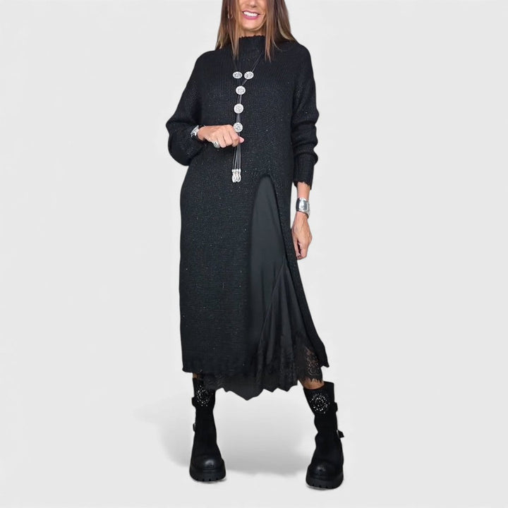 Lena | abito lungo elegante in maglia