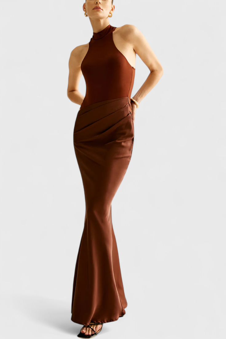 Maxi Abito Mafalda con Top a Canotta e Silhouette Affusolata