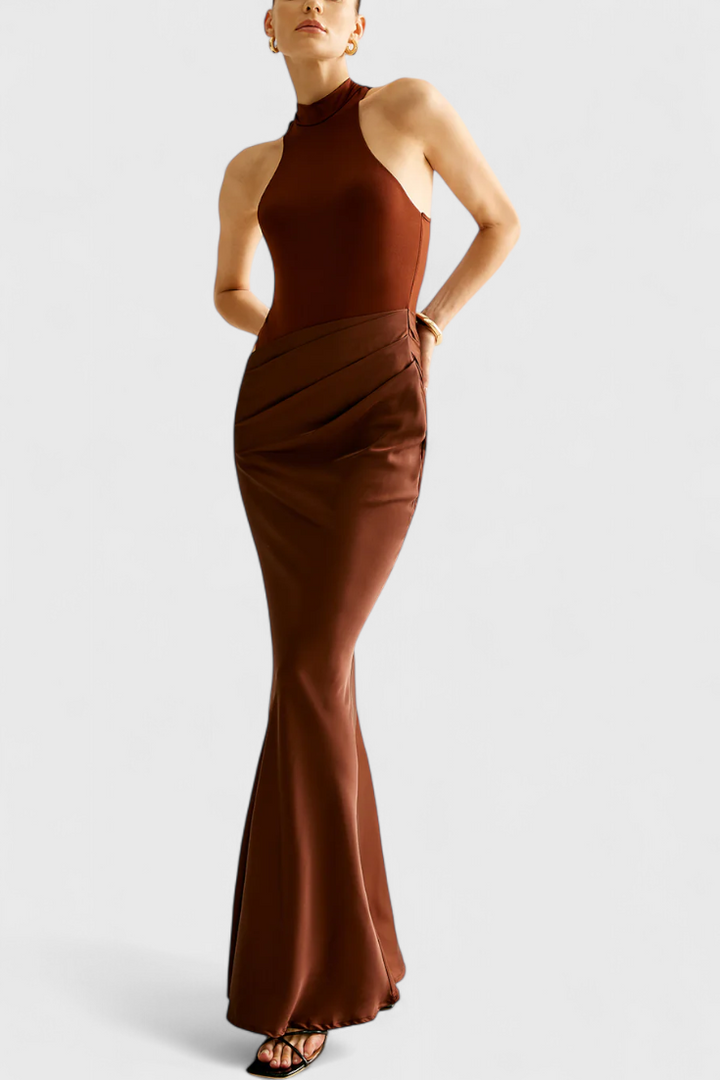 Maxi Abito Mafalda con Top a Canotta e Silhouette Affusolata