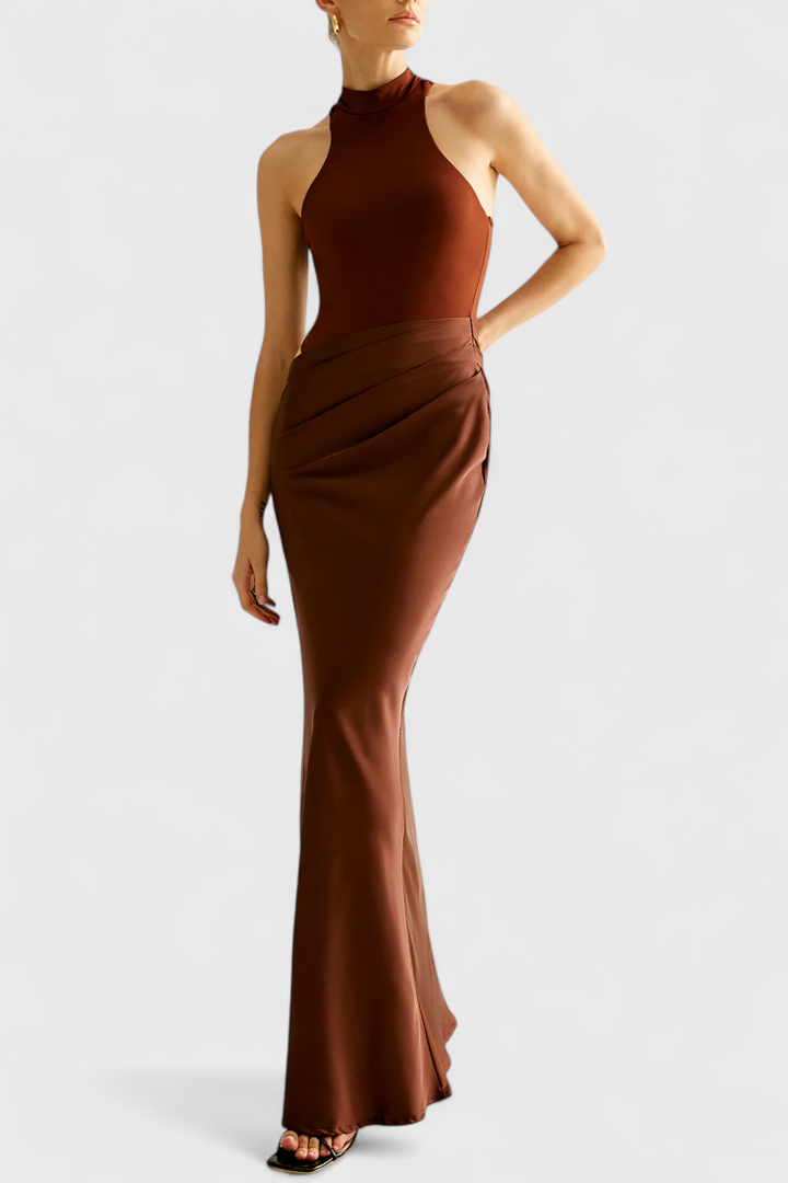 Maxi Abito Mafalda con Top a Canotta e Silhouette Affusolata
