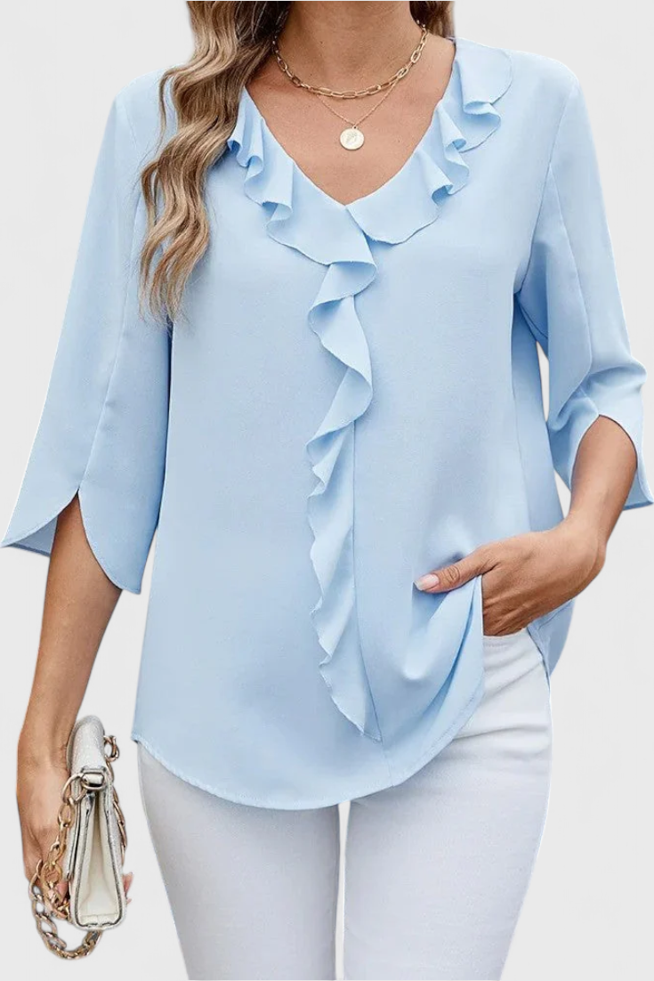 Blouse décontractée Annemiek à la coupe confortable et au style élégant