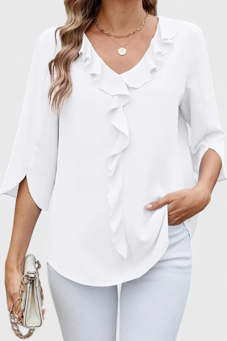 Blouse décontractée Annemiek à la coupe confortable et au style élégant