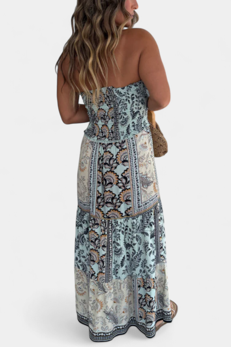 Robe longue Edurne décolleté bustier