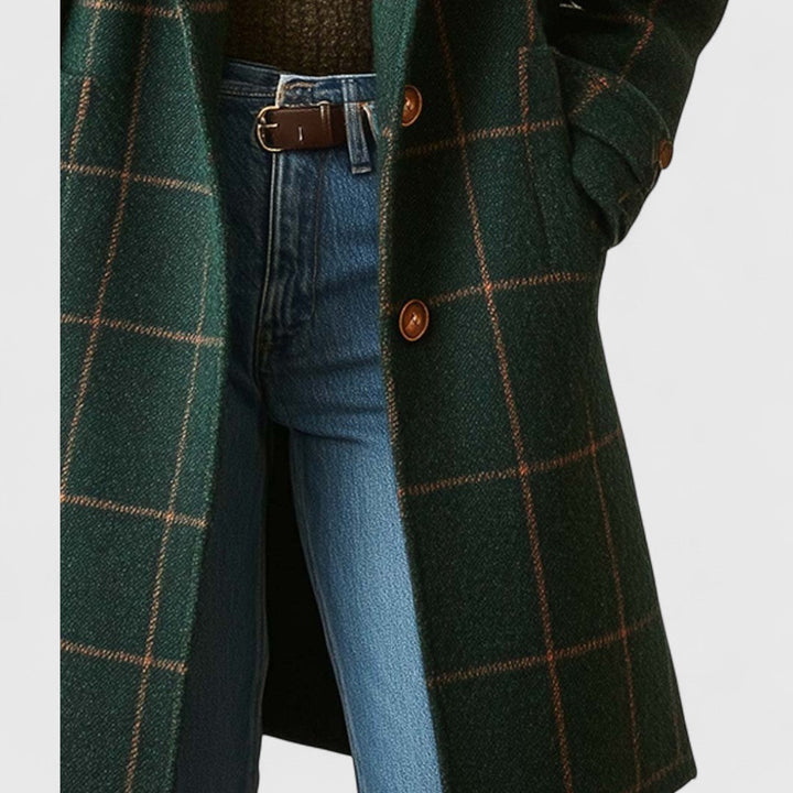 Mailey – Manteau à carreaux raffiné pour une élégance au quotidien