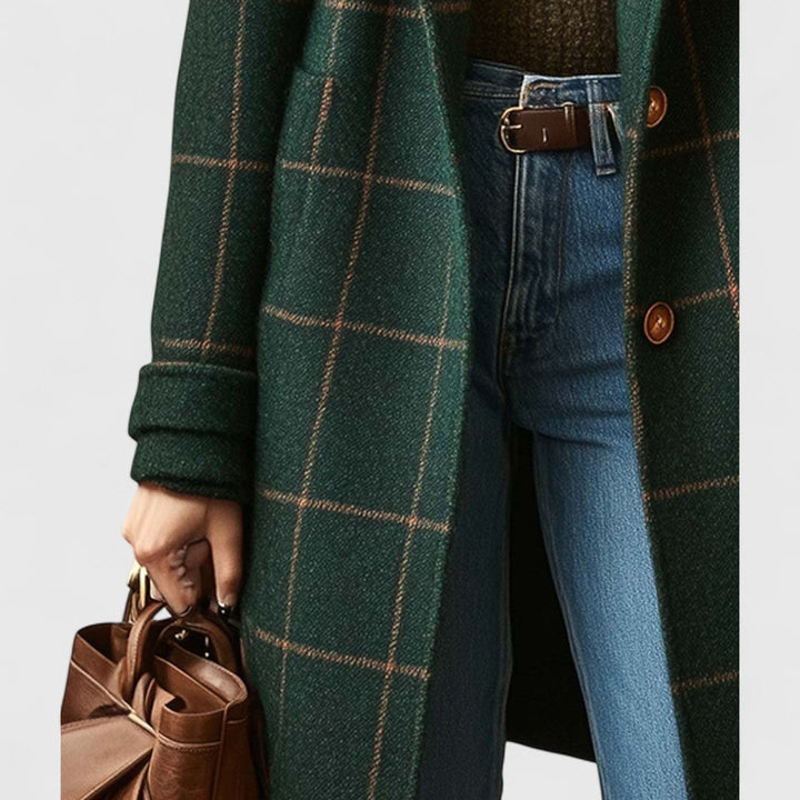 Mailey – Manteau à carreaux raffiné pour une élégance au quotidien
