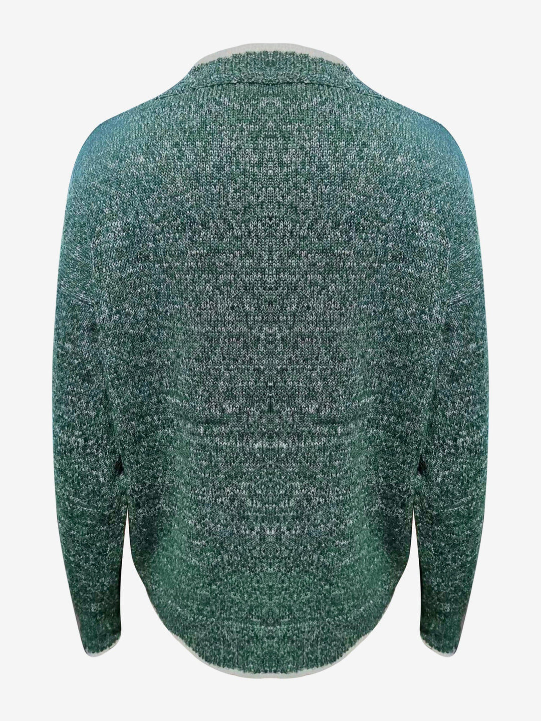 Felpa comoda da donna con scollo a V intagliato e maniche lunghe in maglia