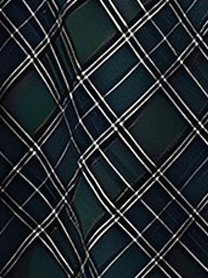 Stylish Maxi Skirts for Women with Plaid Pockets A-Line Holiday Style