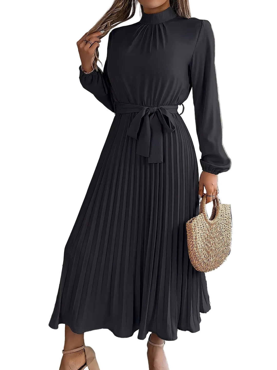 Sorayae | Abito lungo plissettato elegante