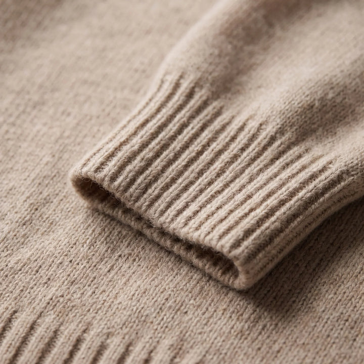 Ribbed Turtleneck Sweater for Women – Oversized Drop Shoulder Knit Pullover, Chunky Fall and Winter Sweater