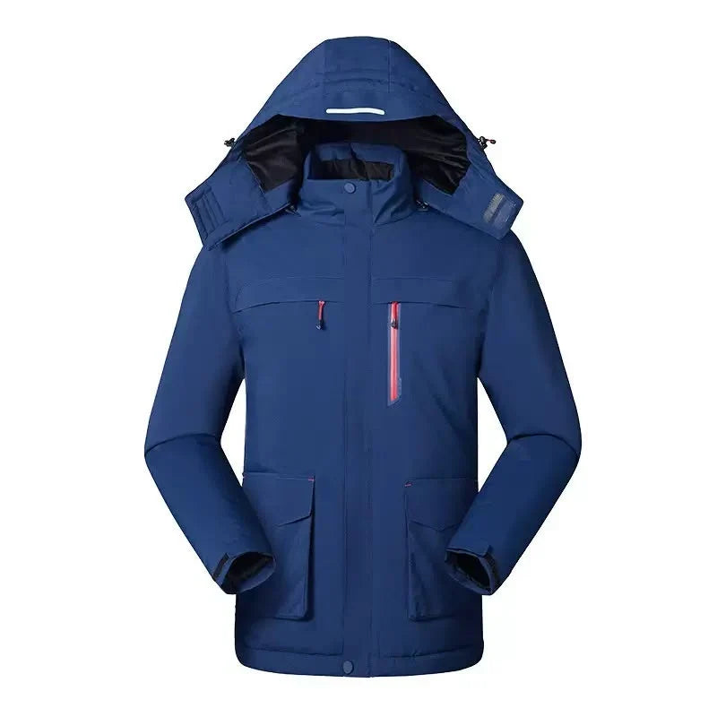 Waterproof Rain Jacket for Women – Fleece Lined Hooded Winter Jacket, Warm Outdoor Coat for Walking and Travel