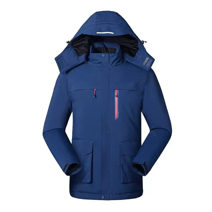 Waterproof Rain Jacket for Women – Fleece Lined Hooded Winter Jacket, Warm Outdoor Coat for Walking and Travel